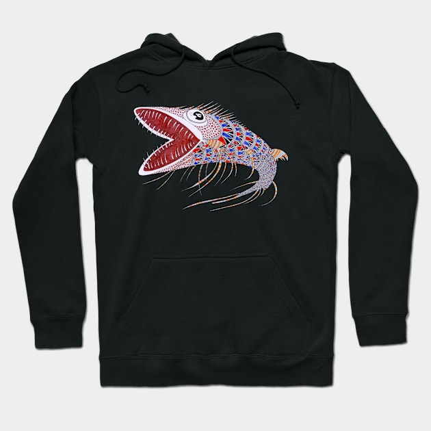 shark fish Hoodie by federicocortese